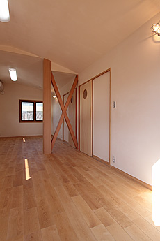 樺（カバ/バーチ）無垢フローリング　施工写真