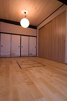 樺（カバ/バーチ）無垢フローリング　施工写真