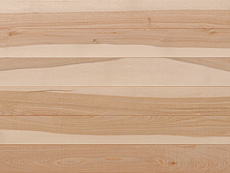 写真：バーチ（カバ）　フローリング　無塗装・節あり・一枚物