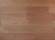 写真：ブラックチェリー　無垢フローリング　無塗装・UNI・節なし