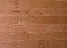 写真：ブラックチェリー　無垢フローリング　自然OIL WAX塗装・一枚物・小節