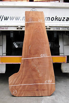 写真：欅（ケヤキ）耳付板