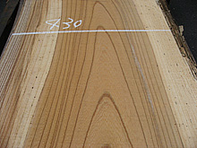 写真：欅（ケヤキ）耳付板