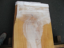 写真：欅（ケヤキ）耳付板