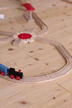 桧（ひのき）無垢フローリング　施工写真