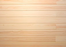 写真：桧（ひのき） 無垢羽目板（節なし）