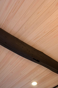 桧（ひのき）　無垢羽目板　施工写真