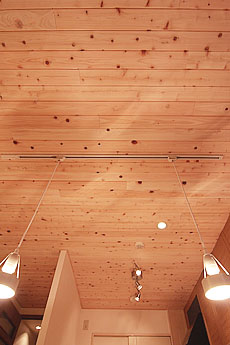 桧（ひのき）無垢羽目板　施工写真