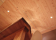 桧（ひのき）無垢羽目板　施工写真