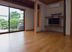 唐松（カラマツ・ラーチ） 床暖房対応 無垢フローリング 施工写真