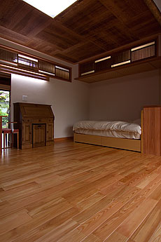 唐松（カラマツ・ラーチ） 床暖房対応 無垢フローリング 施工写真