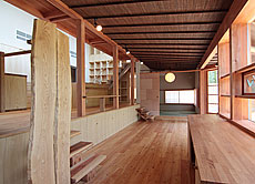 唐松（カラマツ・ラーチ）無垢フローリング　施工写真