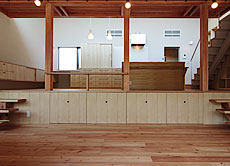 唐松（カラマツ・ラーチ）無垢フローリング　施工写真