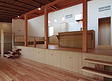 唐松（カラマツ・ラーチ）無垢フローリング　施工写真