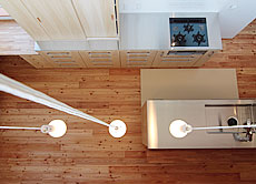 唐松（カラマツ・ラーチ） 無垢フローリング 施工写真