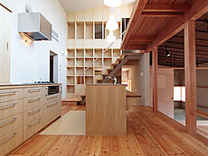 唐松 無垢フローリング（幅広） 施工写真