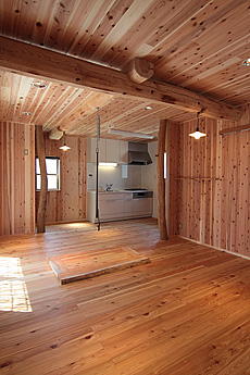 杉（すぎ）　内装羽目板　施工写真