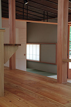 唐松（カラマツ・ラーチ）無垢フローリング　施工写真