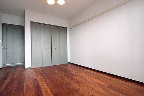 花梨（カリン）　無垢フローリング　施工写真