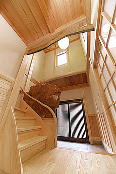 国産 栗（くり） 無垢フローリング　施工写真