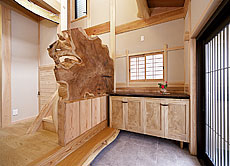 国産 栗（くり） 無垢フローリング　施工写真