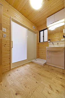 国産 栗（くり） 無垢フローリング　施工写真