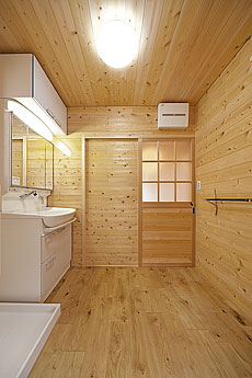 国産 栗（くり） 無垢フローリング　施工写真