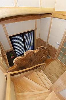 国産 栗（くり） 無垢フローリング　施工写真