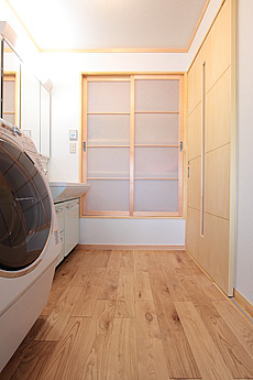 国産 栗（くり） 無垢フローリング　施工写真