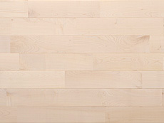 写真：ヨーロピアン・メープル（シカモア）　無垢フローリング　無塗装・UNI・節なし