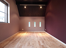 ヨーロピアン・メープル（シカモア） 無垢フローリング 施工写真