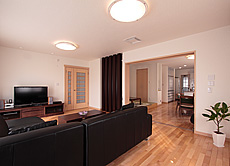 カエデ（メープル）床暖房対応 無垢フローリング　施工写真