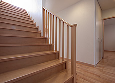 カエデ（メープル）床暖房対応 無垢フローリング　施工写真