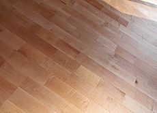 カエデ（メープル）無垢フローリング　施工写真