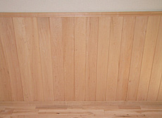 板屋楓（イタヤ カエデ） 羽目板・羽目板専用部材 施工写真