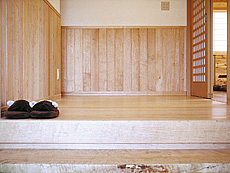 イタヤ楓（カエデ）上框 施工写真