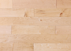 写真：国産　板屋楓（イタヤ カエデ）　無垢フローリング（蜜蝋ワックス塗装後）