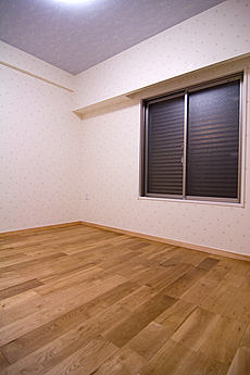 楢（なら／オーク） 無垢フローリング　施工写真