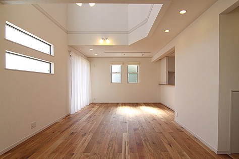 楢（なら／オーク） 無垢フローリング　施工写真