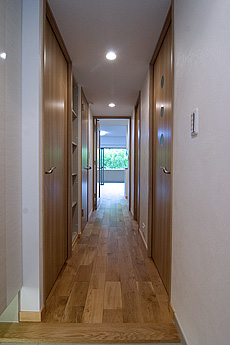 楢（なら／オーク） 無垢フローリング　施工写真