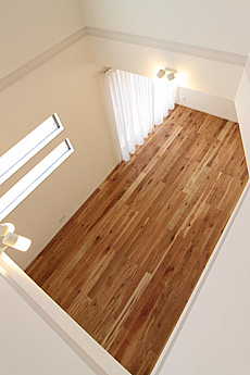 楢（なら／オーク） 無垢フローリング　施工写真