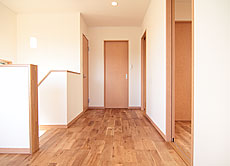 楢（なら／オーク） 無垢フローリング　施工写真