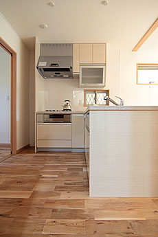 楢（なら／オーク） 無垢フローリング　施工写真