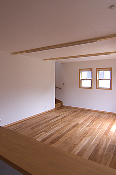 楢（なら／オーク） 無垢フローリング　施工写真