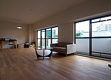 楢（なら／オーク） 無垢フローリング　施工写真