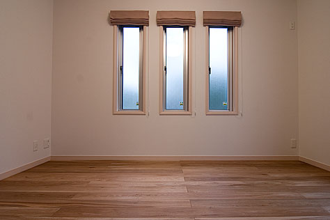 楢（なら／オーク） 無垢フローリング　施工写真