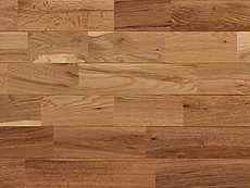 写真：ナラ（オーク） 無垢フローリング　自然 OIL wax 塗装・UNI・節あり