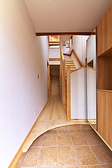 パイン　無垢フローリング　施工写真