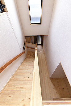 パイン　無垢フローリング　施工写真