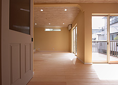 パイン 無垢フローリング（節なしグレード） 施工写真